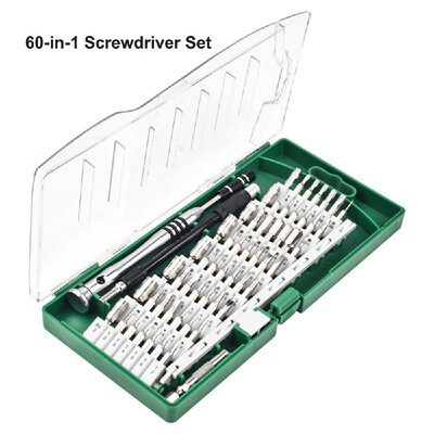 60-in-1 Screwdriver Set Professional Screwdriver Multifunction Repair Tool Kit for Mobile Phone Watch Tablet PC&More
60-in-1 Screwdriver Set Professional Screwdriver Multifunction Repair Tool Kit for Mobile Phone Watch Tablet PC&More