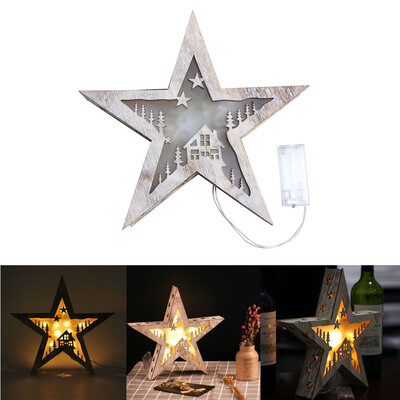 〖Follure〗Christmas Wooden LED Lights Crafts Pentagram Pendant Table Lamp Flashing Star
〖Follure〗Christmas Wooden LED Lights Crafts Pentagram Pendant Table Lamp Flashing Star