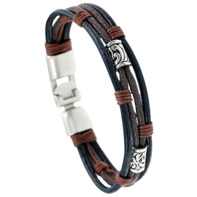 New Design Alloy PU Leather Strap Bracelets Rope Black Braided Bracelet For Men Jewelry Gift
New Design Alloy PU Leather Strap Bracelets Rope Black Braided Bracelet For Men Jewelry Gift