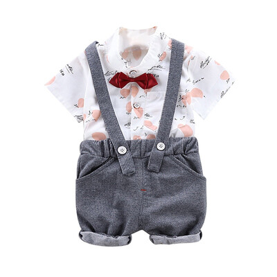Summer Kid Clothes for Boys Short Sleeve Floral Print Tops T-shirtStrap Shorts Suspenders Fashion Outfits Sets
Summer Kid Clothes for Boys Short Sleeve Floral Print Tops T-shirtStrap Shorts Suspenders Fashion Outfits Sets