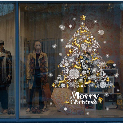 Tailored Christmas Shop Window Decoration Wall Removable Stickers Christmas Tree Deer
Tailored Christmas Shop Window Decoration Wall Removable Stickers Christmas Tree Deer