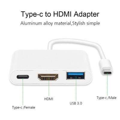 3 in 1 USB 31 Hub USB-C to USB 30 HDMI Type C Female Charger Adapter for New Macbook Dell XPS 13
3 in 1 USB 31 Hub USB-C to USB 30 HDMI Type C Female Charger Adapter for New Macbook Dell XPS 13
