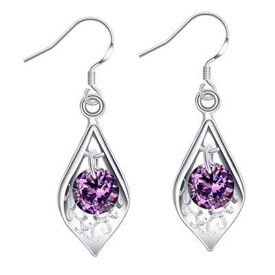 Water Drop Women Girls Purple Zircon Deocr Earrings jewelry Silver Palted Party Ear Studs Loop
Water Drop Women Girls Purple Zircon Deocr Earrings jewelry Silver Palted Party Ear Studs Loop