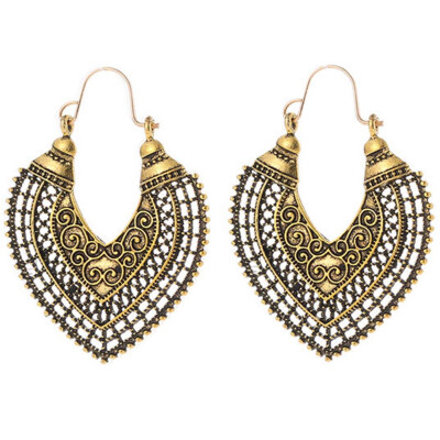 Hot Ethnic Vintage Jewelry Carving Hollow Gypsy Style Heart Shape Earrings For Women Pendientes Mujer Brincos
Hot Ethnic Vintage Jewelry Carving Hollow Gypsy Style Heart Shape Earrings For Women Pendientes Mujer Brincos
