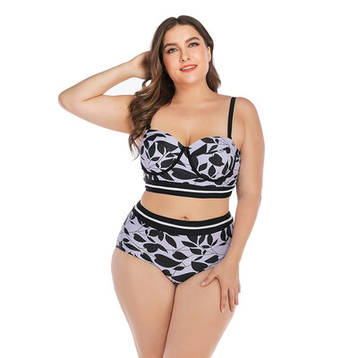 Women Tankini Leaves Printed Strappy High Waist Swimwear Bikini Top Bottom Lady Plus Size Swimsuit Beach Swimming Suit
Women Tankini Leaves Printed Strappy High Waist Swimwear Bikini Top Bottom Lady Plus Size Swimsuit Beach Swimming Suit