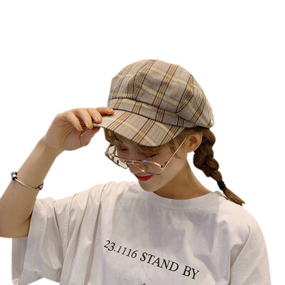 Concise Beret Hat Chic Newsboy Sunshade Hat Retro Artist Tartan Cap Fashionable Men Women Outdoor Sports Cycling Sportswear
Concise Beret Hat Chic Newsboy Sunshade Hat Retro Artist Tartan Cap Fashionable Men Women Outdoor Sports Cycling Sportswear
