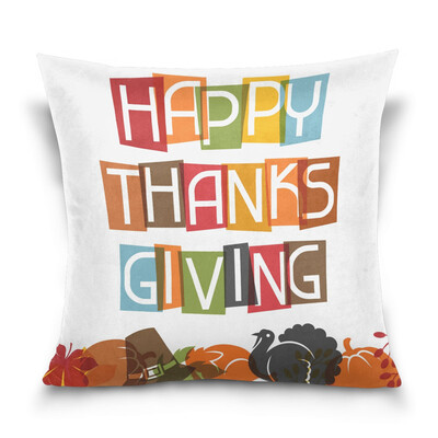 ALAZA Thanksgiving Throw Pillow Cover 16 X 16 inch Cushion Cover with Happy Thanksgiving Printed Pillowcase
ALAZA Thanksgiving Throw Pillow Cover 16 X 16 inch Cushion Cover with Happy Thanksgiving Printed Pillowcase