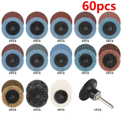 60pcs Abrasive Disc Set Assorted Roll Lock Roloc Sanding Discs Surface Conditioning R-Type
60pcs Abrasive Disc Set Assorted Roll Lock Roloc Sanding Discs Surface Conditioning R-Type