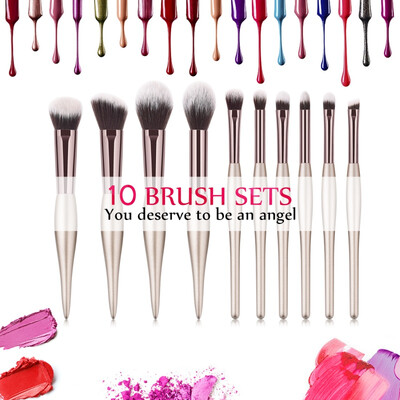 10 Pcs Makeup Brushes Set Highlighter Foundation Lip Eye Micro Brush Applicator For Shadows Professional Brush Makeup Kit
10 Pcs Makeup Brushes Set Highlighter Foundation Lip Eye Micro Brush Applicator For Shadows Professional Brush Makeup Kit