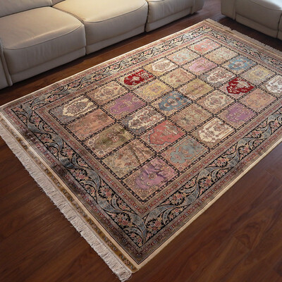 FangCun 6x9 Handmade knotted silk carpets with 30 ancient Persian architectural scenesuse for living room or officewe produced
FangCun 6x9 Handmade knotted silk carpets with 30 ancient Persian architectural scenesuse for living room or officewe produced