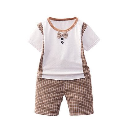 Summer Kids Boys Short Sleeve Bow Tie Tops Blouse T-shirtPlaid Shorts Children Casual Outfits Sets Childrens Clothing
Summer Kids Boys Short Sleeve Bow Tie Tops Blouse T-shirtPlaid Shorts Children Casual Outfits Sets Childrens Clothing