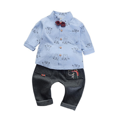 Toddler Boy Clothes kid 2019 Spring Little Bear Butterfly-knot Shirt Jeans Suit Roupas Handsome Blouse
Toddler Boy Clothes kid 2019 Spring Little Bear Butterfly-knot Shirt Jeans Suit Roupas Handsome Blouse