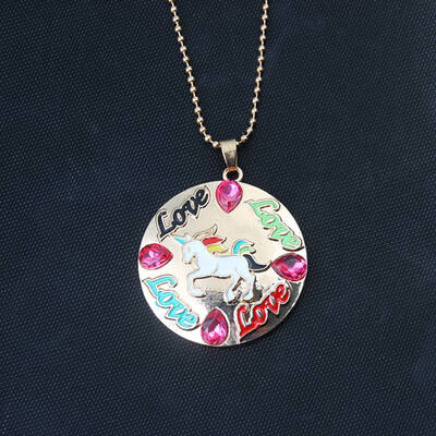 Cute Animal Necklace Love Heart Pendant Cartoon Rainbow Horse Necklaces&Pendant Acrylic Jewelry Free Shipping
Cute Animal Necklace Love Heart Pendant Cartoon Rainbow Horse Necklaces&Pendant Acrylic Jewelry Free Shipping