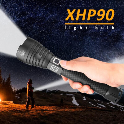 XHP90 High Power LED Flashlight Telescopic Zoom USB Charging IPX6 Outdoor Hunting 26650 Ultra Bright Camping Tactical Torch
XHP90 High Power LED Flashlight Telescopic Zoom USB Charging IPX6 Outdoor Hunting 26650 Ultra Bright Camping Tactical Torch