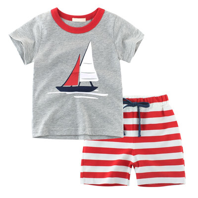 Kids Boys Casual Short Sleeve Outfits Sets Cartoon Car Aircraft Printed Tops T-shirt Stripe Shorts 2PCS
Kids Boys Casual Short Sleeve Outfits Sets Cartoon Car Aircraft Printed Tops T-shirt Stripe Shorts 2PCS