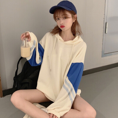 Korean Style Autumn Hoodies Women New Loose Lazy Wind Hooded Splicing Mosaic Contrast Color Long-sleeved Sweatshirt Women
Korean Style Autumn Hoodies Women New Loose Lazy Wind Hooded Splicing Mosaic Contrast Color Long-sleeved Sweatshirt Women