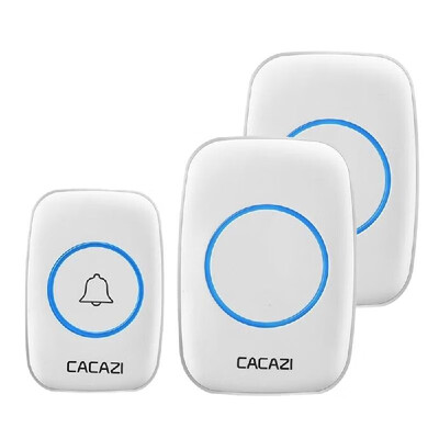 Waterproof Transmitter 38 Ringtones LED Indicator Door Chime Wireless Doorbell White EU Plug 1 to 2
Waterproof Transmitter 38 Ringtones LED Indicator Door Chime Wireless Doorbell White EU Plug 1 to 2
