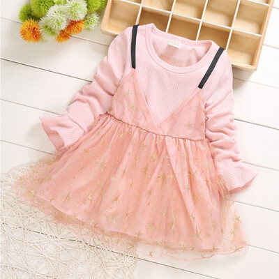 Baby Girl Princess Dress Fake 2 Piece Toddler Cartoon Star Pattern Long Sleeve Cotton Mesh Dresses Spring
Baby Girl Princess Dress Fake 2 Piece Toddler Cartoon Star Pattern Long Sleeve Cotton Mesh Dresses Spring