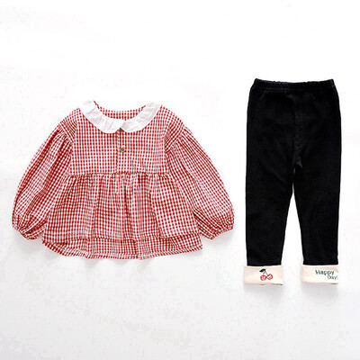 Autumn Set Children Baby Girl Casual Long Sleeve Plaid Print Shirt TopsPants Trouser Set
Autumn Set Children Baby Girl Casual Long Sleeve Plaid Print Shirt TopsPants Trouser Set