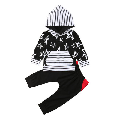 Spring Autumn Baby Kid Girl Boy Clothing Set Long Sleeves Striped Five-pointed Star TopPant 2Pcs Infant Children Kids Clothes
Spring Autumn Baby Kid Girl Boy Clothing Set Long Sleeves Striped Five-pointed Star TopPant 2Pcs Infant Children Kids Clothes