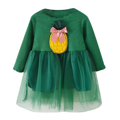 Autumn Casual Baby Girls Pineapple Pattern Long Sleeve Patchwork Mesh Dress Kids Princess Dress
Autumn Casual Baby Girls Pineapple Pattern Long Sleeve Patchwork Mesh Dress Kids Princess Dress
