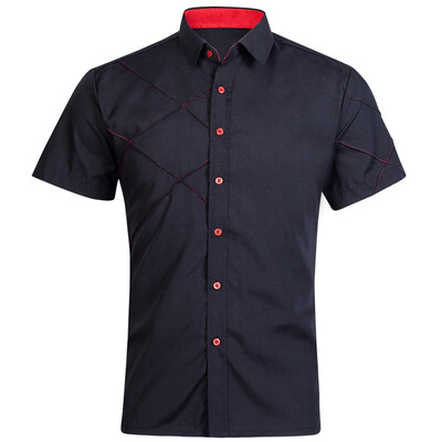 2018 Summer New Mens Shirt Fashion Brand Men Cotton Short Sleeves Dress Shirt Turn-down Collar Cardigan Shirt Men Clothes
2018 Summer New Mens Shirt Fashion Brand Men Cotton Short Sleeves Dress Shirt Turn-down Collar Cardigan Shirt Men Clothes