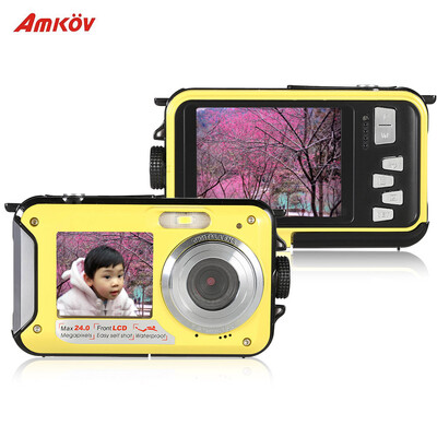 Amkov Double Dual LCD Display 27" Main Screen HD 24MP 16X Digital Zoom 1080P 30FPS Anti-shake Selfie Self-portrait Digital Camera
Amkov Double Dual LCD Display 27" Main Screen HD 24MP 16X Digital Zoom 1080P 30FPS Anti-shake Selfie Self-portrait Digital Camera