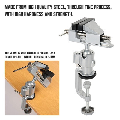 Table Pliers Aluminum Alloy Vise Mini DIY Household Table Clamp Bench Vice Tool Accessories Electric Drill Grinder Bracket Holder
Table Pliers Aluminum Alloy Vise Mini DIY Household Table Clamp Bench Vice Tool Accessories Electric Drill Grinder Bracket Holder