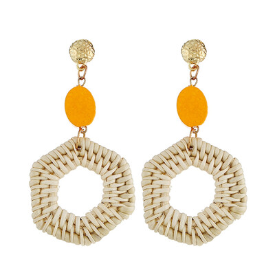 Good Quality New Women Fashion Earrings Resin With Rattan Knit Statement Weave Earring For Women
Good Quality New Women Fashion Earrings Resin With Rattan Knit Statement Weave Earring For Women