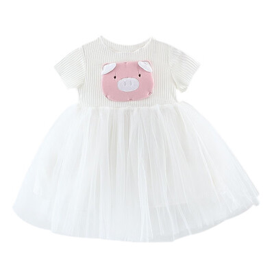 Summer Casual Baby Girls Cartoon Pig Pattern Short Sleeve Dress Cotton Kids Toddler Mesh Sundress
Summer Casual Baby Girls Cartoon Pig Pattern Short Sleeve Dress Cotton Kids Toddler Mesh Sundress