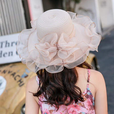 Summer sun visor female Sun Hat Korean fashion along the lace mesh Hat outdoor UV Beach Hat
Summer sun visor female Sun Hat Korean fashion along the lace mesh Hat outdoor UV Beach Hat