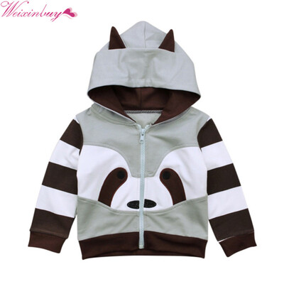 New Arrival Baby Kids Cartoon Raccoon Autumn Coats Full Sleeve Baby Kids Cotton Zipper Hooded Jackets Outwear 1-6Y
New Arrival Baby Kids Cartoon Raccoon Autumn Coats Full Sleeve Baby Kids Cotton Zipper Hooded Jackets Outwear 1-6Y