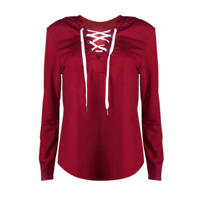 2018 Autumn Women Hoodie Casual Long Sleeve Hooded Pullover Lace Up Sweatshirts Hooded
2018 Autumn Women Hoodie Casual Long Sleeve Hooded Pullover Lace Up Sweatshirts Hooded