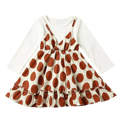 Spring Baby Girl Princess Dress Fake 2 Piece Toddler Dot Pattern Long Sleeve Cotton Sundress New
Spring Baby Girl Princess Dress Fake 2 Piece Toddler Dot Pattern Long Sleeve Cotton Sundress New