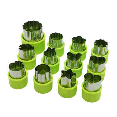 12pcsset Stainless Steel Fruit Floral Shape Cutter Salad Carving Vegetable Mold Kitchen Tools Cookie Fondant
12pcsset Stainless Steel Fruit Floral Shape Cutter Salad Carving Vegetable Mold Kitchen Tools Cookie Fondant