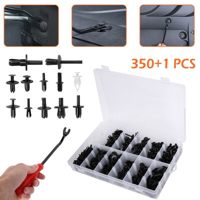 350Pcs Car Body Plastic Push Pin Rivet Fasteners Trim Clip Bumper Rivets Screws Panel Push Fastener Kit
350Pcs Car Body Plastic Push Pin Rivet Fasteners Trim Clip Bumper Rivets Screws Panel Push Fastener Kit