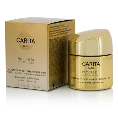 CARITA - Progressif Anti-Age Global Perfect Cream Trio Of Gold For Eyes & Lips 15ml047oz
CARITA - Progressif Anti-Age Global Perfect Cream Trio Of Gold For Eyes & Lips 15ml047oz