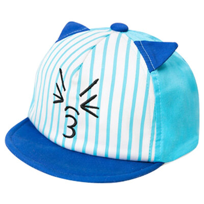 Newborn Baby Hat Striped Cartoon Cat Design Kids Baseball Hat Boy&Girls Sun Hat Summer Cotton Caps Girls Visors With Ear A
Newborn Baby Hat Striped Cartoon Cat Design Kids Baseball Hat Boy&Girls Sun Hat Summer Cotton Caps Girls Visors With Ear A
