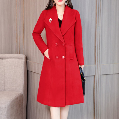 Toponeto Women Work Solid Vintage Winter Office Long Sleeve Button Woolen Jacket Coat
Toponeto Women Work Solid Vintage Winter Office Long Sleeve Button Woolen Jacket Coat