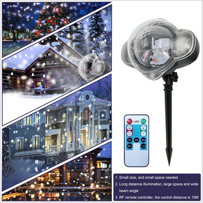 Gobestart Snowfall Snow Flake Christmas Outside House LED Projector Light Project Decor
Gobestart Snowfall Snow Flake Christmas Outside House LED Projector Light Project Decor