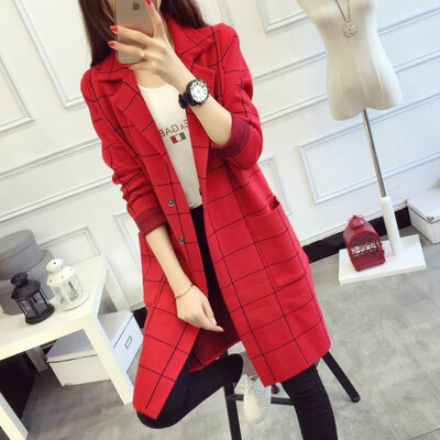 Womens overcoat womens 2018 autumn wear womens suit with plaid knitted cardigan womens long&slim one-piece sweater coat
Womens overcoat womens 2018 autumn wear womens suit with plaid knitted cardigan womens long&slim one-piece sweater coat