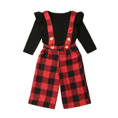 UK Kids Baby Girl Casual Outfits Clothes Long Sleeve TopsPlaids Bib Pants 2Pcs
UK Kids Baby Girl Casual Outfits Clothes Long Sleeve TopsPlaids Bib Pants 2Pcs