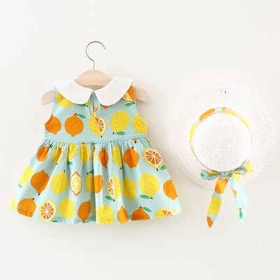 2pcs Summer Turn-down Bow Baby Dress Free hat Girls Clothe Slip Infant Princess Girl Dresses Birthday Gifts
2pcs Summer Turn-down Bow Baby Dress Free hat Girls Clothe Slip Infant Princess Girl Dresses Birthday Gifts