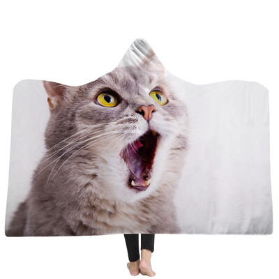Starry Sky Art Hooded Blanket for Adults Sherpa Fleece Psychedelic Cat 3d Print Microfiber Wearable Blanket on Bed Sofa
Starry Sky Art Hooded Blanket for Adults Sherpa Fleece Psychedelic Cat 3d Print Microfiber Wearable Blanket on Bed Sofa