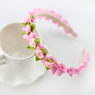 Colorful Kids Ribbon Rose Flower Headbands Garland Hair Band Prom Head Wrap Girls Hair Accessories
Colorful Kids Ribbon Rose Flower Headbands Garland Hair Band Prom Head Wrap Girls Hair Accessories
