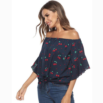 2019 Women Fashion Concise Casual Sweet Flower Printed Strapless Chiffon All-match Shirts
2019 Women Fashion Concise Casual Sweet Flower Printed Strapless Chiffon All-match Shirts