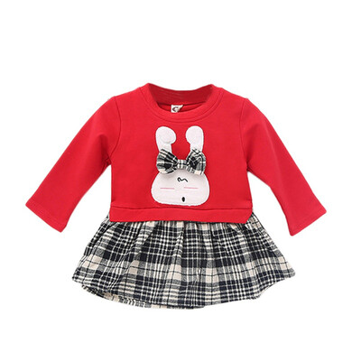 0-6Y Baby Girls A-Line Dress Long Sleeve Preppy Style Clothes Cartoon Rabbit Lattice Stitching Cotton Children Clothing
0-6Y Baby Girls A-Line Dress Long Sleeve Preppy Style Clothes Cartoon Rabbit Lattice Stitching Cotton Children Clothing