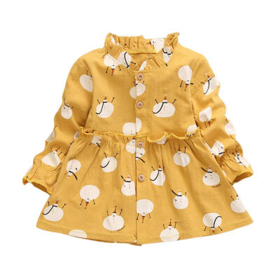 Spring Autumn Kids Girls Casual Long Sleeve Dress Costume Baby Snowman Pattern Children Cotton Dresses
Spring Autumn Kids Girls Casual Long Sleeve Dress Costume Baby Snowman Pattern Children Cotton Dresses