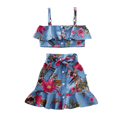Baby Girls Set Casual Summer Strap Pint Tops BlouseSkirts With Belt Suits Costume Set
Baby Girls Set Casual Summer Strap Pint Tops BlouseSkirts With Belt Suits Costume Set