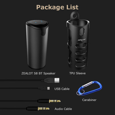 ZEALOT S8 Bluetooth Speaker Wireless Subwoofer 3D Stereo Portable Speaker Cover Touch Control AUX IN TF Card Playback Handsfree wi
ZEALOT S8 Bluetooth Speaker Wireless Subwoofer 3D Stereo Portable Speaker Cover Touch Control AUX IN TF Card Playback Handsfree wi